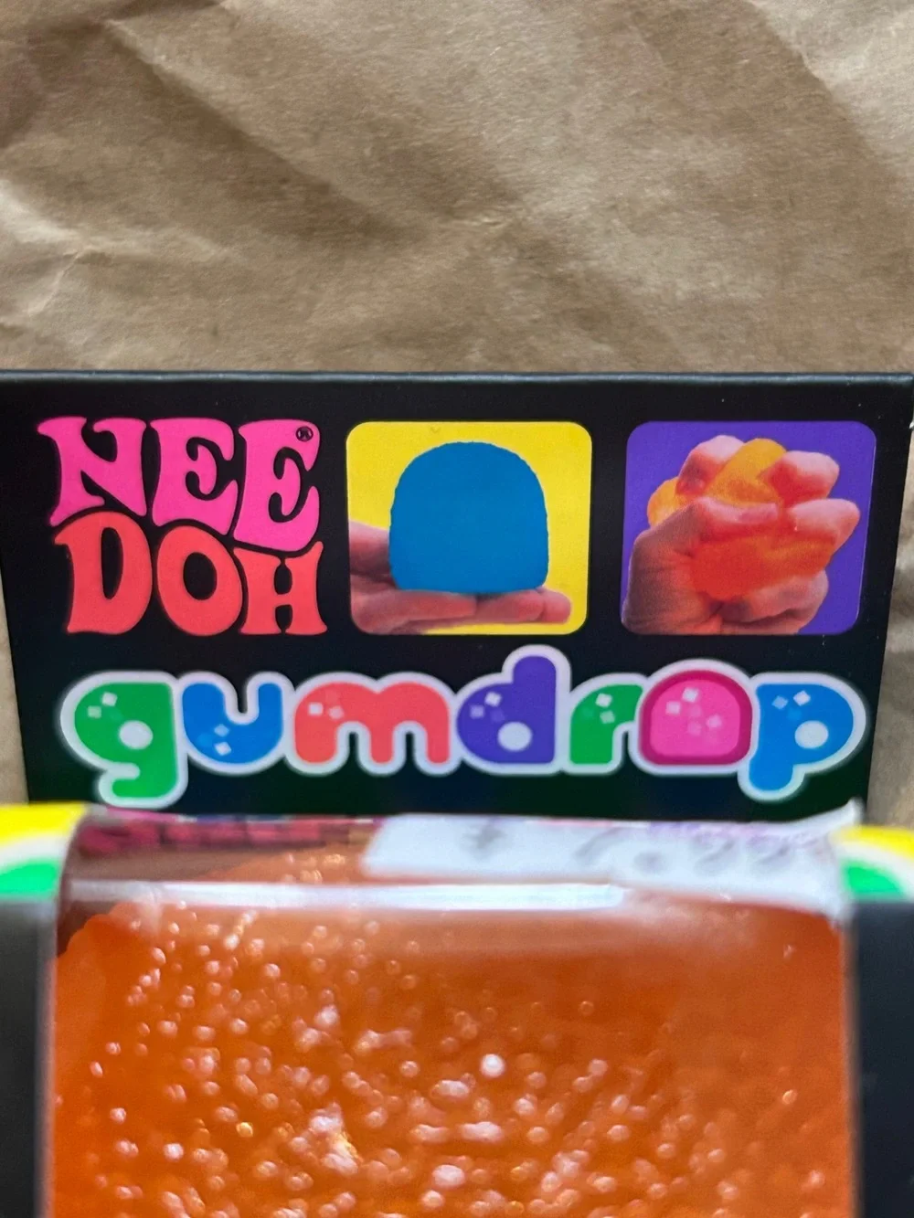 Rare, Authentic, New & Factory Sealed - Orange Gumdrop & Nice Cream Cone NeeDoh